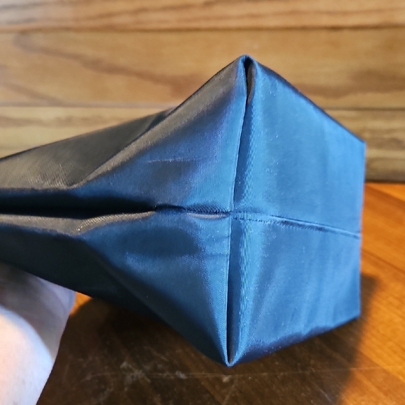 Christian Dior Vintage Gold Logo Black Nylon Makeup Cosmetic Bag - Picture 13 of 16